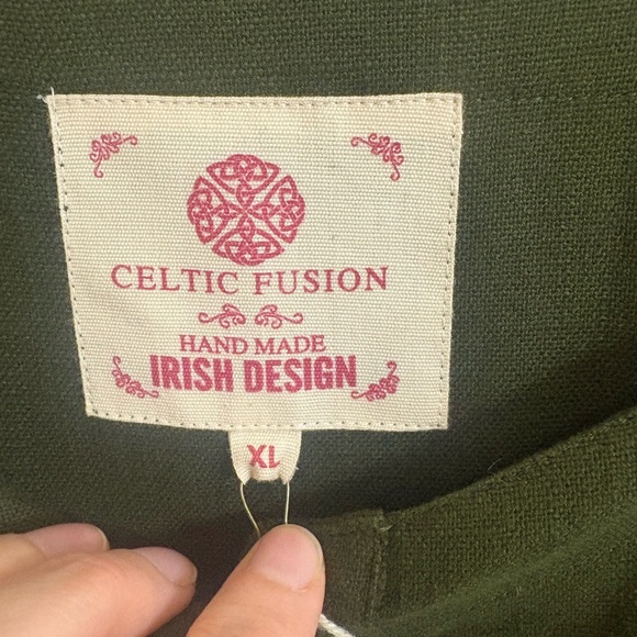 Green Celtic Folk Corset Dress nwt - Picture 5 of 10